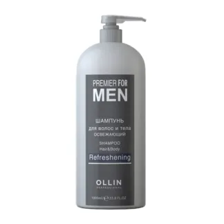 OLLIN PROFESSIONAL Шампунь освежающий для волос и тела, для мужчин / Shampo