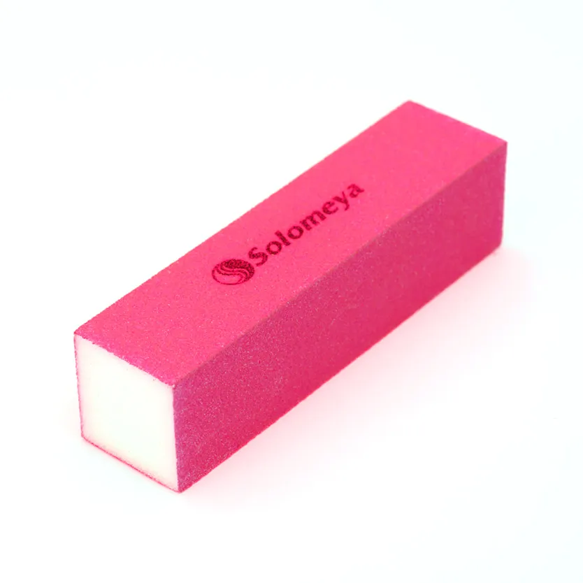 SOLOMEYA Блок-шлифовщик для ногтей, розовый / Pink Sanding Block SOLOMEYA