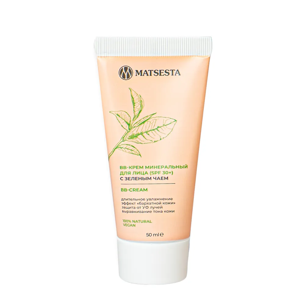 MATSESTA ВВ-крем минеральный для лица с зеленым чаем, SPF 30+ / Matsesta 50 ЧЛ006 фото 1