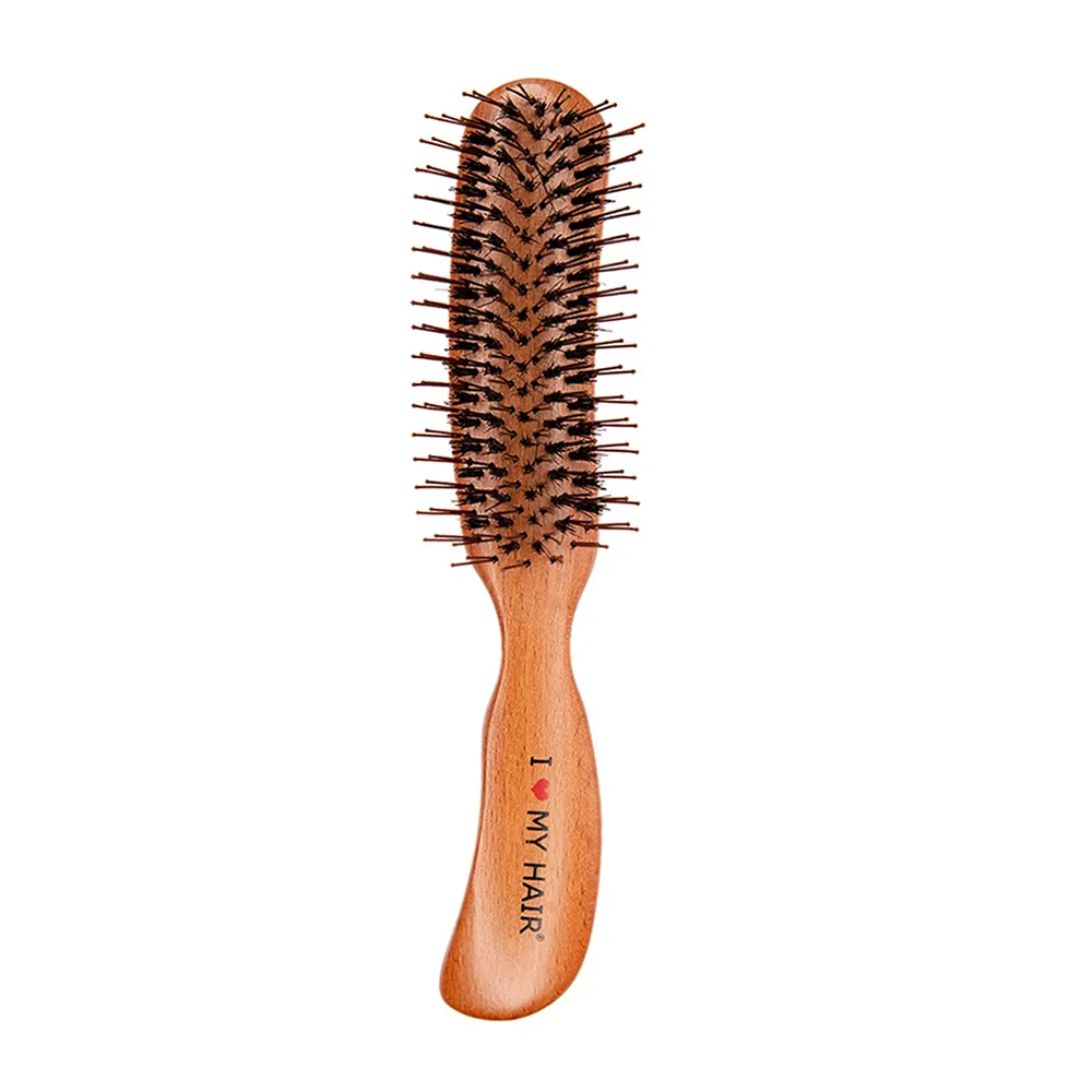 I LOVE MY HAIR Щетка парикмахерская для волос Shiny Brush, деревянная I LOV 0409-3001 фото 1