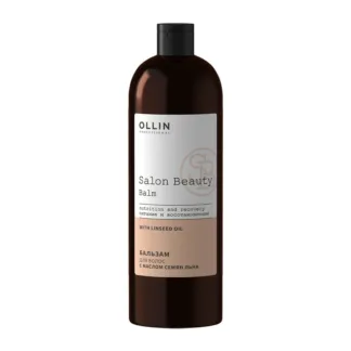 OLLIN PROFESSIONAL Бальзам для волос с маслом семян льна / Salon Beauty 100