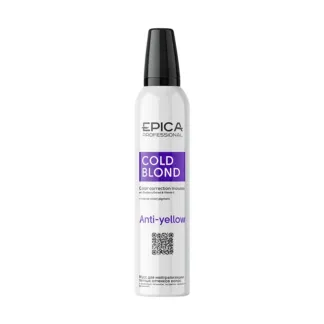 EPICA PROFESSIONAL Мусс для нейтрализации тёплых оттенков волос / COLD BLON