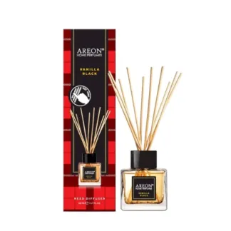 AREON Диффузор ароматический, ванильный черный / HOME PERFUME STICKS TARTAN