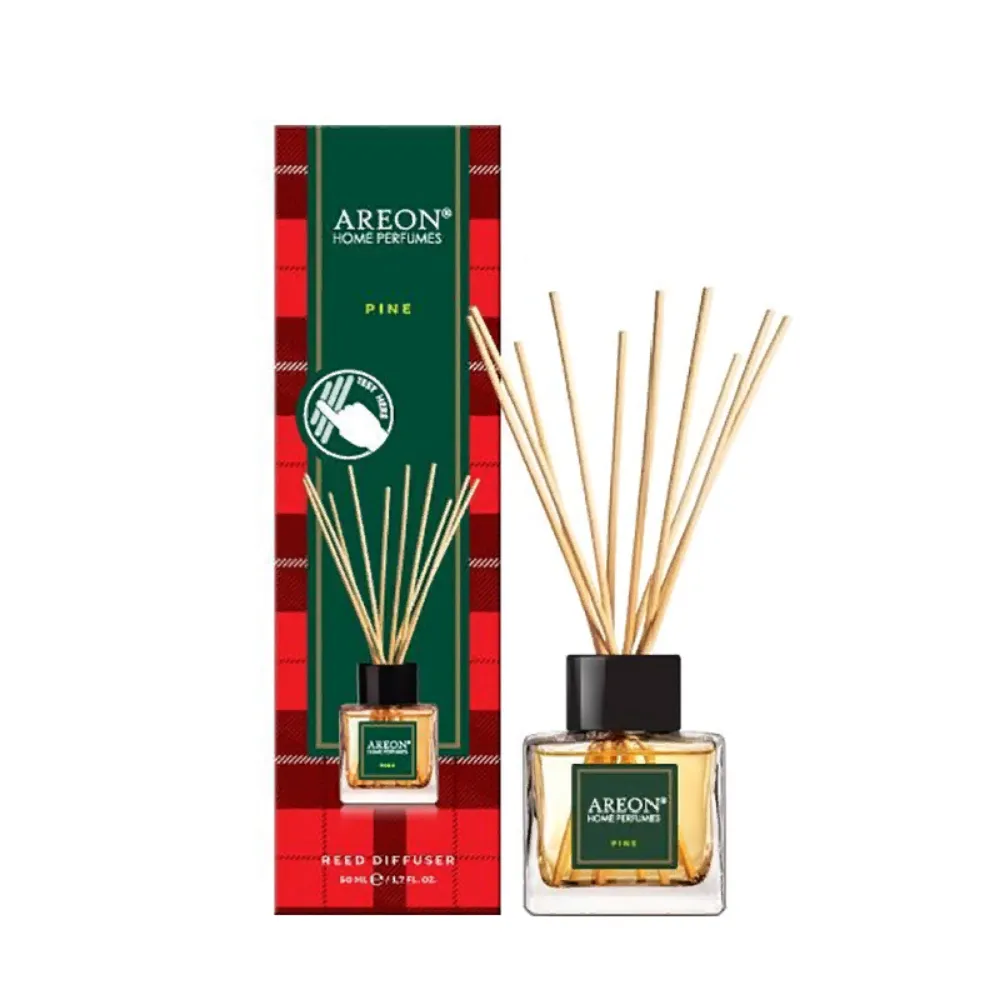 AREON Диффузор ароматический, сосна / HOME PERFUME STICKS TARTAN Pine 50 мл 704-RHP-03 фото 1