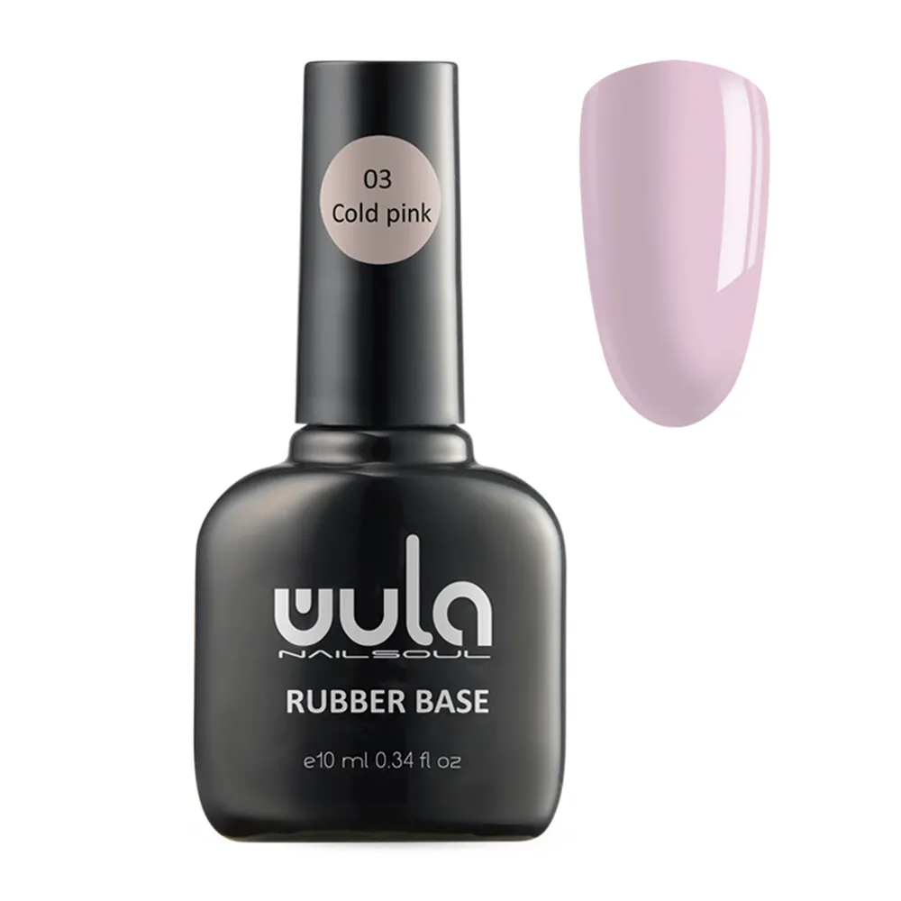 WULA NAILSOUL База каучуковая камуфлирующая, 03 холодно-розовый / Wula Nail WN-GP-RB03 фото 1