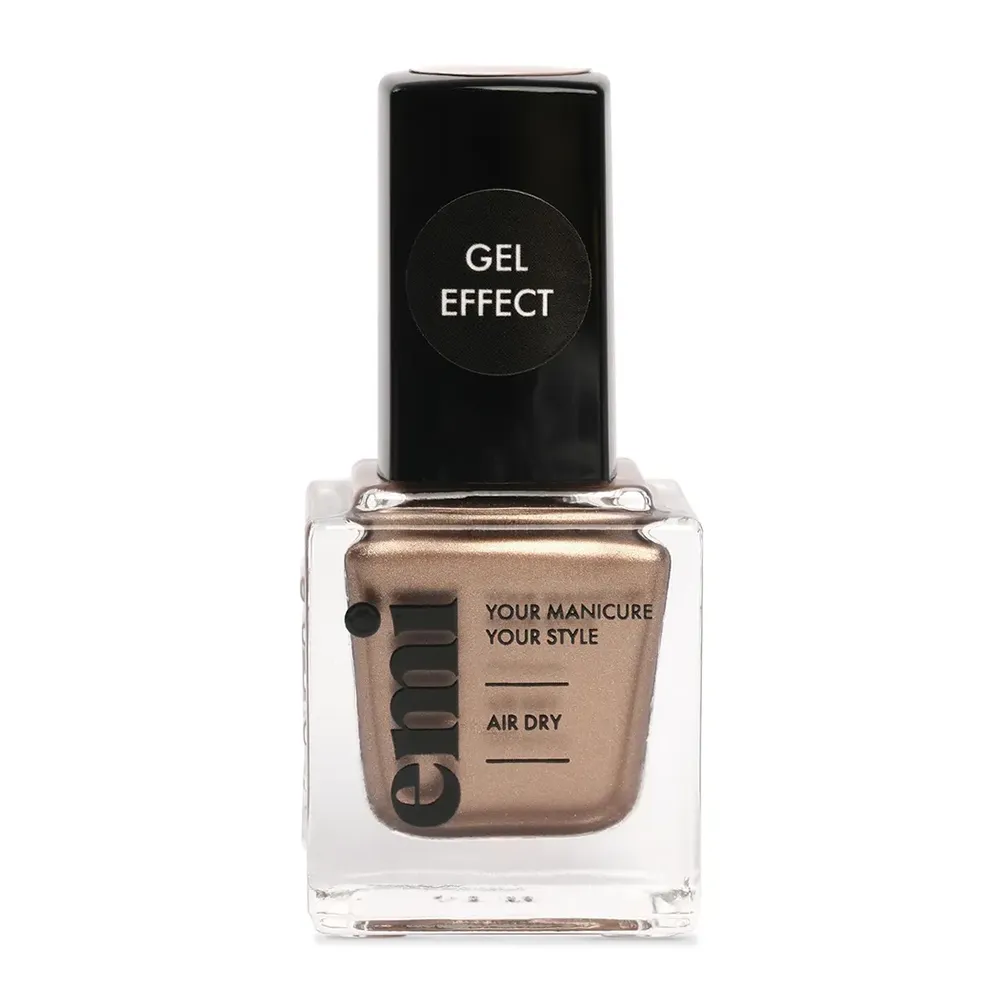 E.MI 157 лак ультрастойкий для ногтей, Золотое переплетение / Gel Effect 9