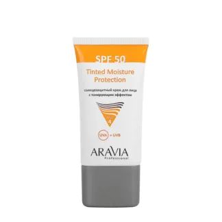 ARAVIA Крем солнцезащитный для лица с тонирующим эффектом SPF 50 / Tinted M