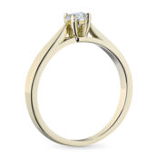 Кольцо из желтого золота с бриллиантом э0301кц09150800 ЭПЛ Даймонд э0301кц0