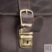Кожаный портфель Версаль, тёмно-коричневый антик