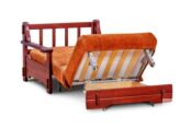 Кресло-кровать аккордеон Брест с деревянными подлокотниками Фиеста