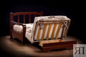 Кресло-кровать Женева с деревянными подлокотниками Фиеста