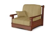 Кресло-кровать Рея с деревянными подлокотниками Фиеста