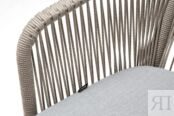 Плетеный стул из роупа Марсель бежево-серый 4sis