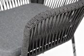Плетеный стул Лион из роупа темно-серый 4sis