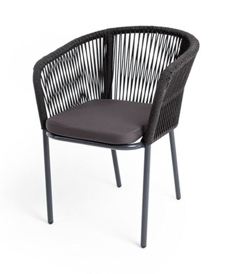 Плетеный стул Марсель темно-серый 4sis