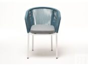 Плетеный стул из роупа Марсель бирюзовый 4sis