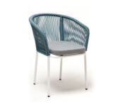Плетеный стул из роупа Марсель бирюзовый 4sis