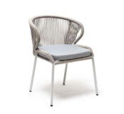 Плетеный стул Милан из роупа серый 4sis