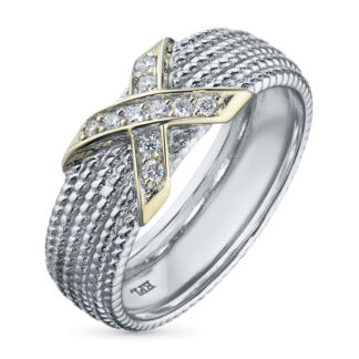 Кольцо из белого золота с бриллиантами э4801кц08184300 ЭПЛ Даймонд э4801кц0