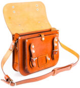 Кожаный портфель Сатчел , светло-коричневый