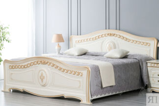 Кровать 1600 Азалия Белый мат