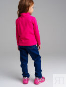Брюки текстильные джинсовые утепленные флисом для девочек PlayToday Kids