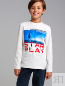 Фуфайка трикотажная для мальчиков (футболка с длинными рукавами) PlayToday