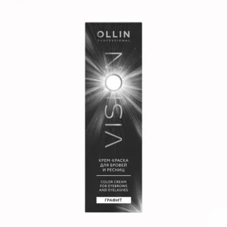 OLLIN PROFESSIONAL Крем-краска для бровей и ресниц, графит / OLLIN VISION g