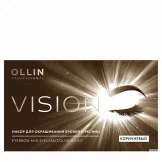 OLLIN PROFESSIONAL Набор для окрашивания бровей и ресниц, коричневый / OLLI