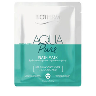 BIOTHERM Увлажняющая и очищающая тканевая маска Aqua Pure Flash с салицилов