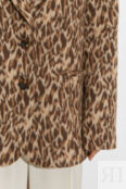 Пальто-жакет укороченное с леопардовым принтом Mollis