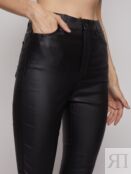 Брюки Skinny с имитацией кожи zolla 222337329113 фото 3