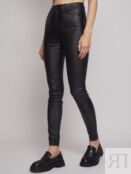 Брюки Skinny с имитацией кожи zolla 222337329113 фото 4