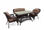 Комплект плетеной мебели T130Br/LV520BB-Brown-Beige Афина Афина