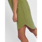 Платье-футболка с короткими рукавами  L зеленый