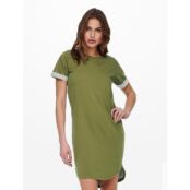 Платье-футболка с короткими рукавами  L зеленый