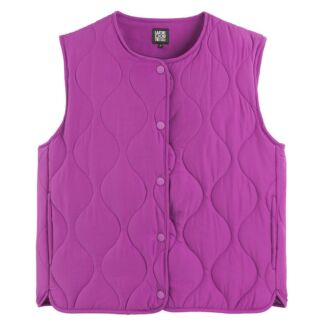 Куртка стеганая без рукавов на кнопках  48 (FR) - 54 (RUS) фиолетовый