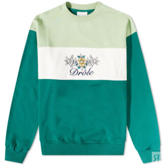 Толстовка Drôle de Monsieur Floral Logo Crew Sweat