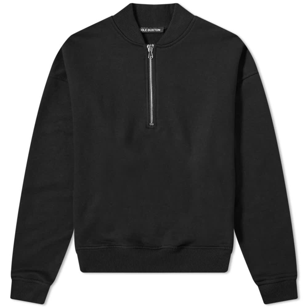 Толстовка Cole Buxton Warm Up Quarter Zip Sweat CB-WZS-BLK | Black фото 1