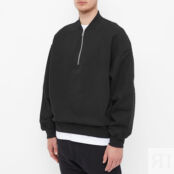 Толстовка Cole Buxton Warm Up Quarter Zip Sweat CB-WZS-BLK | Black фото 2