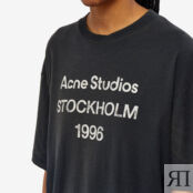 Футболка Acne Studios Exford 1996 Tee CL0196-BM0 | Faded Black фото 3