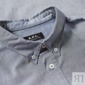 Рубашка A.P.C. New Button Down Oxford Shirt COECK-H12529-IAJ | Navy фото 2