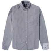 Рубашка A.P.C. New Button Down Oxford Shirt COECK-H12529-IAJ | Navy фото 3