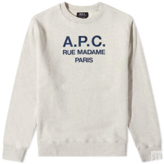 Толстовка A.P.C. Rufus Embroidered Logo Crew Sweat