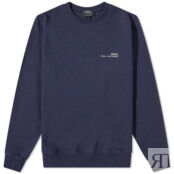 Толстовка A.P.C. Item Logo Crew Sweat COFBQ-H27608-IAK | Dark Navy фото 1