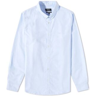 Рубашка A.P.C Greg Button Down Logo Oxford Shirt