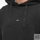 Толстовка A.P.C. Larry Logo Hoody COEIP-H27622-LZZ | Black фото 5