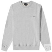 Толстовка A.P.C. Item Logo Crew Sweat COFBQ-H27608-PLB | Heathered Light Grey фото 1