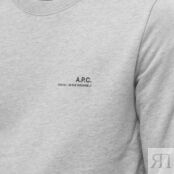 Толстовка A.P.C. Item Logo Crew Sweat COFBQ-H27608-PLB | Heathered Light Grey фото 2