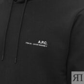 Толстовка A.P.C. Item Logo Hoody COFBQ-H27672-LZZ | Black фото 2